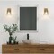Z-Lite Analia Wall Sconce, 1-Light, 6.5 In.W x 7.5 In.L x 9.25 In.H, Modern Gold/Clear Ribbed 1101-1S-MGLD - alternate 5